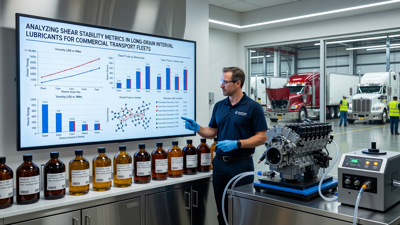 Analyzing Shear Stability Metrics in Long-Drain Interval Lubricants for Commercial Transport Fleets